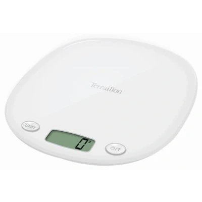 Obrázek TERRAILLON elektronická kuchyňská váha Tara, převod tekutin, integrovaná rukojeť, rozsah vážení 5 kg, přesnost 1 g model &#039;Macaron Inox&#039; Meringe