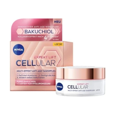 Obrázek NIVEA Cellular Expert Lift MultiEffekt Anti Age denní péče, hydratační krém pro mladší vypadající pleť, s LSF 30 (50 ml)