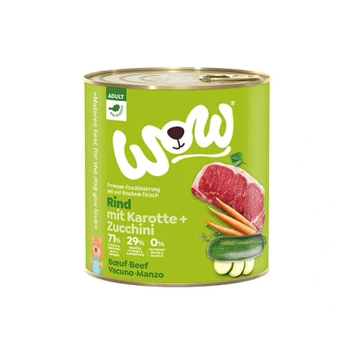 Obrázek Konzerva WOW Adult hovězí s karotkou 800g