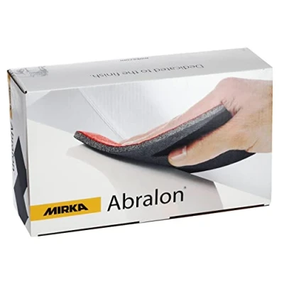 Obrázek Mirka Abralon 115 x 140 mm suchý zip 4000 zrnitost, 20/balení, k broušení a leštění laku, dřeva, plastu