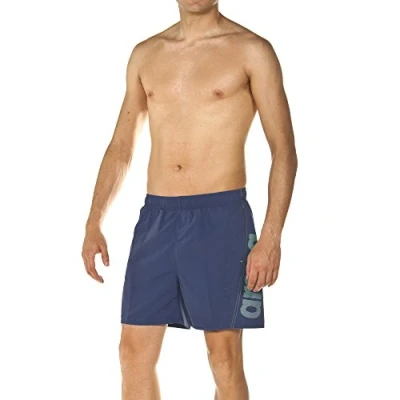 Obrázek arena Fundamentals Logo Badeshorts Herren für Pool und Meer, Schwimmshorts aus Weichem Schnelltrocknendem Material, Badehose mit Netz Innenslip