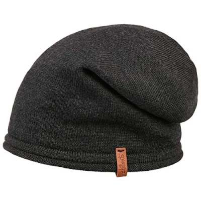 Obrázek CHILLOUTS Unisex Leicester Longbeanie, 10 černá.