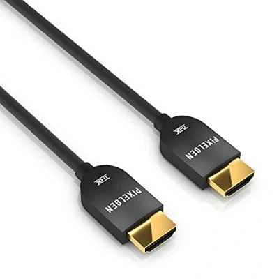 Obrázek Pixelgen HDMI Kabel, 4K 18Gbps High Speed Kabel mit Ethernet, THX Zertifiziert, 2,00m, dunkelgrau