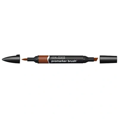 Obrázek Winsor &amp; Newton 0204105 BrushMarker (pro kresby, kaligrafii, design a rozložení, kreslení bez šmouh s klínem špičkou štětce) henna