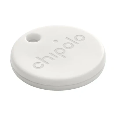 Obrázek Chipolo One Point hledač klíčů, Bluetooth tracker pro klíče, taška funguje s mým přístrojem hledání aplikace Google (pouze Android) (špinavá bílá)