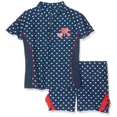 Obrázek Playshoes UV Schutz Herzchen SET Plavky pro děti, Velikost: 110/116, Marine