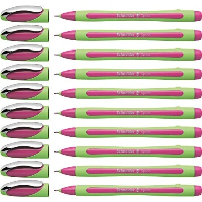 Obrázek Schneider Xpress Fineliner (tloušťka linky 0,8 mm, na dokumenty) balení 10 ks růžová
