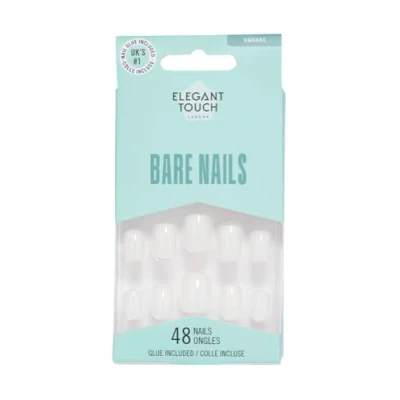 Obrázek Elegant Touch False nehty plně Bare 001 (čtvercové)