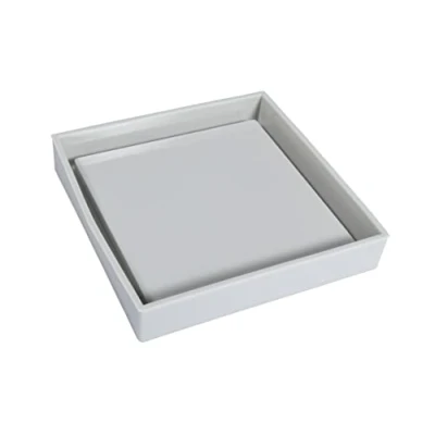 Obrázek Rayher Silikonová odlévací miska čtvercová, 10 x cm, výška 1,5 k vylévání kreativním betonem, pryskyřicí z pryskyřice, rasin prášek, 36127000, šedá