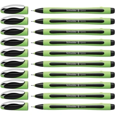 Obrázek Schneider Xpress Fineliner (tloušťka linky 0,8 mm, na dokumenty) 10 ks balení černé