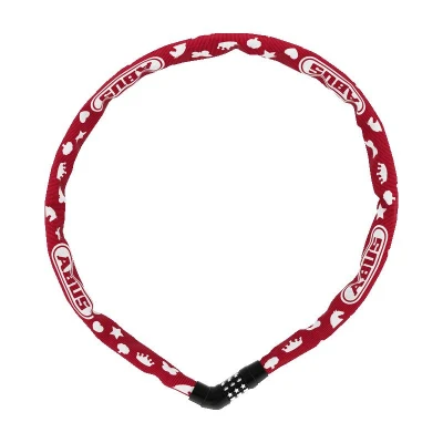 Obrázek Abus Steel O Chain 4804C/75 řetězový na kód red symbols Zámek