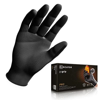 Obrázek MERCATOR MEDICAL GoGRIP+ nitrilové rukavice, bez pudru, latexu, diamantová textura