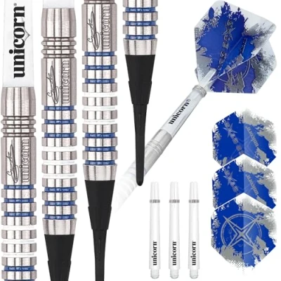 Obrázek Unicorn Silver Star Gary Anderson Soft Dart, 80% Tungsten, 17g