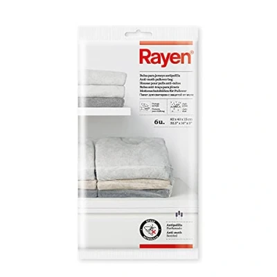 Obrázek Rayen 6 Beutel, Polyäthylen, transparent, 82 x 40 13 cm Motten Pullover, Polyethylen, 82x40x13