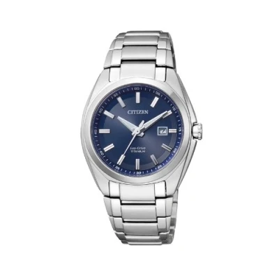 Obrázek Citizen Dámské analogové hodinky Eco Drive s titanovým náramkem, modrá, Náramek