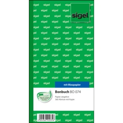 Obrázek Sigel Bonbuch, 360 Abrisse, 105 x 200 mm, 2 60 Folio, s Modrá papír, cihlově červená