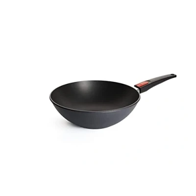 Obrázek Woll Diamond Lite pánev wok a míchání indukční, Ø 30 cm, výška 10 cm vhodná pro všechny typy sporáků, hliníková litina, nepřilnavá úprava, do trouby, antracitová