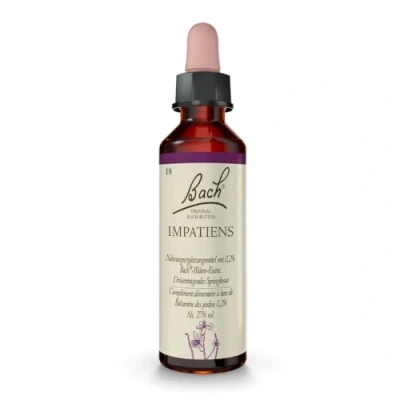 Obrázek Originální Bachovy květy kapky č. 18 Impatiens: Mnohem pozornější myšlení a jednání s Bach květem Springkraut, 20 ml
