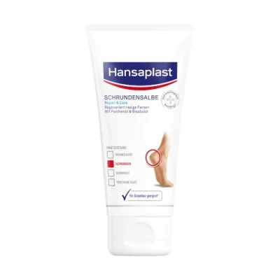 Obrázek Hansaplast Masť Repair &amp; Care (40 ml), péče o nohy regeneruje velmi suchou a popraskanou pokožku, krém na pro jemné hebké