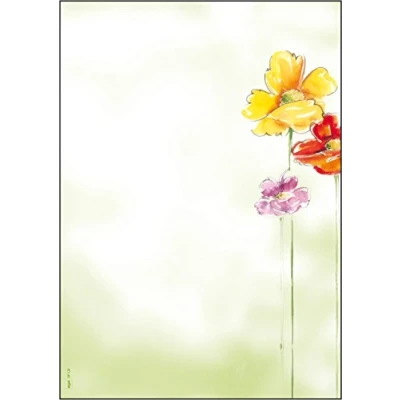 Obrázek SIGEL DP123 papír s motivem &quot;Spring Flowers&quot;, DIN A4, 90 g/m², 50 listů, z udržitelného papíru