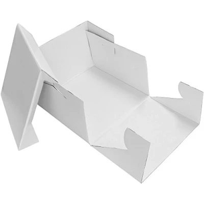 Obrázek PME Obdélníková krabička na dort 23 cm, plast, bílá, 22,9 x 15,2 cm