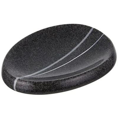 Obrázek Kleine Wolke Stones miska na mýdlo, polyresin, tmavě šedá, 12,8 x 2 cm