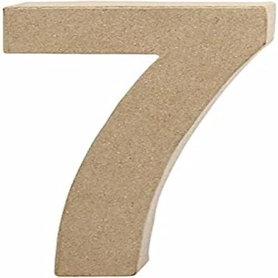 Obrázek Kreativní číslo 7, papírová hmota, 20 cm