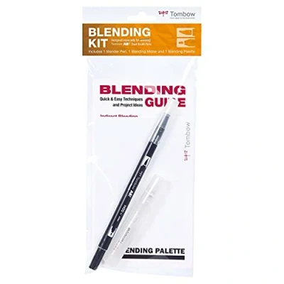 Obrázek Tombow 56182 BLENDING KIT, 4 v 1 sada pro smíchání na bázi vody, vláknitých malířů