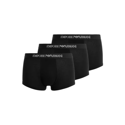 Obrázek Emporio Armani Trunk 3 PACK Boxerky black, Muži, Velikost: Large, Black