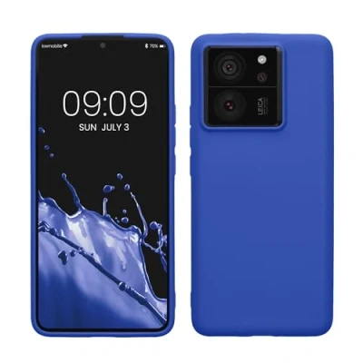 Obrázek kwmobile pouzdro kompatibilní s Xiaomi 13T / pro měkké TPU silikonové vhodné bezdrátové nabíjení modrá baltika