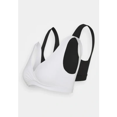 Obrázek Lindex Nursing WRAP 2 PACK Trojúhelníková podprsenka, Ženy, Velikost: 36/38, Combi