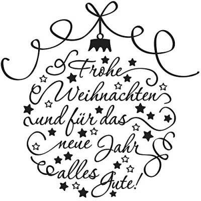 Obrázek Rayher Hobby 28984000 razítko Frohe Weihnachten, 7 x cm, barvy dřeva / béžová