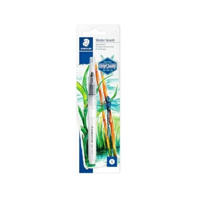 Obrázek STAEDTLER 949 BK 1 C Wasserpinsel (zum Aquarellieren, Malen und Blenden, gleichmäßige Wasserabgabe, robuste Nylonspitze für Formstabilität)