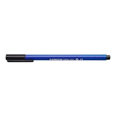 Obrázek STAEDTLER Plstěné fixy triplus color, černé, trojhranné, stabilní, špička odolná proti vtisku, šířka linie cca 1 mm, vhodné pro děti, vysoká kvalita Made in Germany, 10 fibre špičkových per v