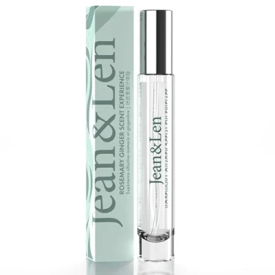 Obrázek Jean &amp; Len Scent Experience Rosemary Ginger, Eau de Toilette s vůní rozmarýnu a zázvoru, praktický mini parfém, ideální na cesty, kvalitní skleněný flacon, 10 ml