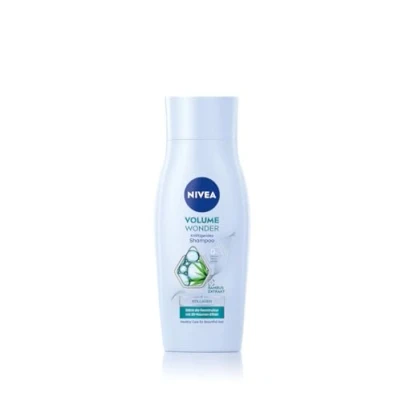 Obrázek NIVEA Volume Wonder posilující šampon, objem šampon s kolagenem a přírodním bambusovým extraktem, na vlasy bez silikonu pro viditelný zářivý lesk (50 ml)
