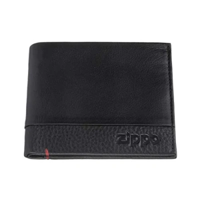 Obrázek Zippo Herren Nappa Dreifachgefaltete Geldbörse Schwarz (Schwarz)