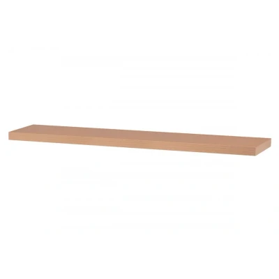 Obrázek Polička nástěnná 120 cm, MDF, 3D dekor přírodní buk, baleno v ochranné fólii P 002 BUK