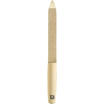 Obrázek ZWILLING Safírový pilník na nehty (hrubé a jemnozrnné plochy pro zkrácení tvarování, čisticí špička), prémiový zlato, 130 mm