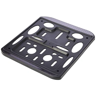 Obrázek 4R Quattroerre.it 16107 Universal Kennzeichenhalter für Motorrad, Schwarz Carbon