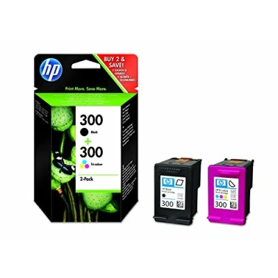 Obrázek Originální tiskové kazety HP 300 Multipack (1x černá, 1x barevná) pro Deskjet D1660, D2560, D2660, D5560, F2480, F4224, F4280, F4580; ENVY 110, 114, 120, Photosmart C4680, C4780