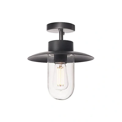 Obrázek SLV MOLAT LED stropní lampa, zářič, venkovní osvětlení stropu, vstupů, svítidlo LED, zahradní lampa E27, antracit, max. 60 W, IP44