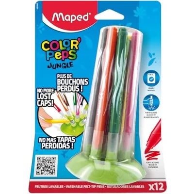 Obrázek Maped M845445 fixy Color Peps Jungle Innovation, 12 kusů na držáky tužek