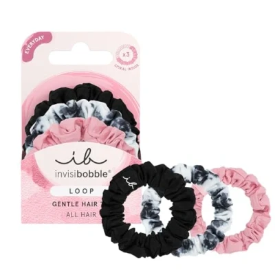 Obrázek invisibobble Haargummi Dünn Loop Be Gentle, 3 Haargummis für Feines Haar, Scrunchie haarschonend &amp; starker Halt, Stück