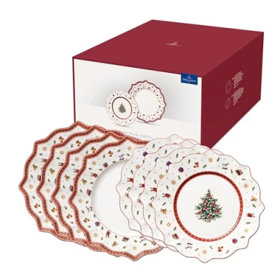 Obrázek Sada talířů Villeroy &amp; Boch, barevná, 8dílná, bílá/barevná, 14 8585 9015