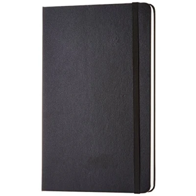 Obrázek Amazon Basics Poznámkový blok, klasický design, velikost, černý