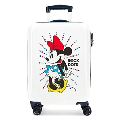 Obrázek Disney Minnie Magic Kabinenkoffer Weiß 37x55x20 cms Hartschalen ABS Kombinationsschloss 34L 2,6Kgs 4 Doppelräder Handgepäck