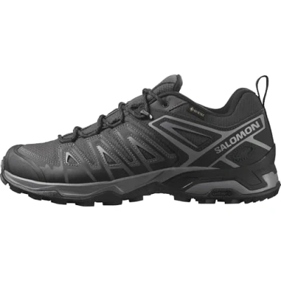 Obrázek SALOMON X Ultra Pioneer Gore Tex pánské outdoorové boty, všechny povětrnostní podmínky, bezpečné držení nohy, Phantom Black Quiet Shade