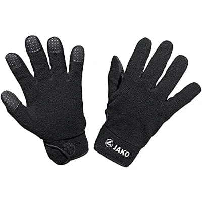 Obrázek JAKO Unisex rukavice pro hráče v polích Fleece, černé, 9