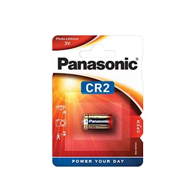 Obrázek Panasonic 19801142 CR2 cylindrická lithiová baterie pro lehké přístroje s vysokými nároky na energii, jako jsou detektory kouře, alarm, čelová lampa, kamery, 3 V, balení 1 ks